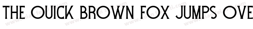 THE OUICK BROWN FOX JUMPS OVER THE字体转换